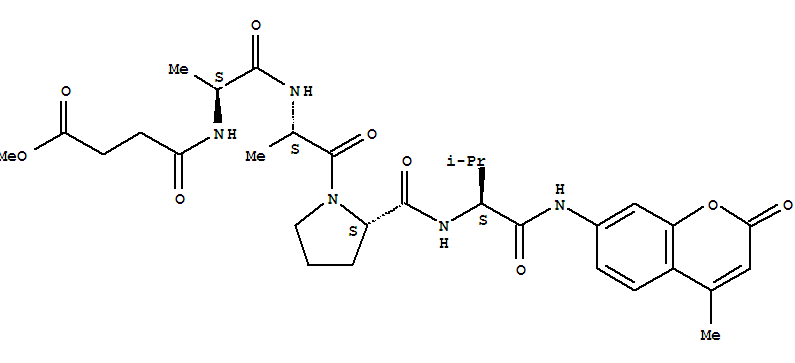 Meosuc-ala-ala-pro-val-amcY(ji)(gu)ʽ_72252-90-5Y(ji)(gu)ʽ