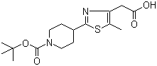 {2-[1-(嶡ʻ)-4-]-5-׻-1,3--4-}Y(ji)(gu)ʽ_845885-88-3Y(ji)(gu)ʽ