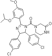 4-[[4,5-p(4-ȱ)-4,5--2-[4--2-(1-׻)]-1H--1-]ʻ]-2-ͪY(ji)(gu)ʽ_890090-75-2Y(ji)(gu)ʽ