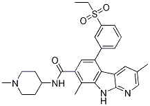 5-[3-(һ)]-3,8-׻-N-(1-׻-4-ऻ)-9H-ल[2,3-b]-7-Y(ji)(gu)ʽ_934541-31-8Y(ji)(gu)ʽ