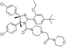 Rel-2-[4-[[(4r,5s)-4,5-p(4-ȱ)-2-[4-(1,1-׻һ)-2-]-4,5--4,5-׻-1H--1-]ʻ]-1-]-1-(4-)ͪY(ji)(gu)ʽ_939983-14-9Y(ji)(gu)ʽ