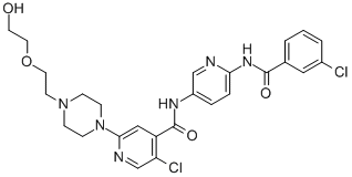 5--N-(6-(3-ȱ)-3-)-2-(4-(2-(2-u)һ)-1-)Y(ji)(gu)ʽ_1131604-96-0Y(ji)(gu)ʽ
