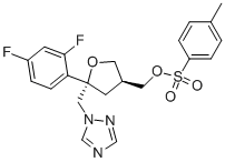 (5R-cis)-ױ-4- 5-(2,4-)-5-(1H-1,2,4--1-)׻Ě߻-3-׻Y(ji)(gu)ʽ_149809-43-8Y(ji)(gu)ʽ