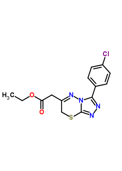 3-(4-ȱ)-7H-[1,2,4][3,4-b][1,3,4]-6-]-Y(ji)(gu)ʽ_150536-08-6Y(ji)(gu)ʽ