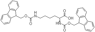 Fmoc-D-Lys(Fmoc)-OHY(ji)(gu)ʽ_75932-02-4Y(ji)(gu)ʽ