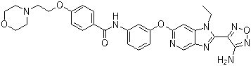 N-[3-[[2-(4-߻-3-)-1-һ-1H-[4,5-c]-6-]]]-4-[[2-(4-)һ]]Y(ji)(gu)ʽ_850664-21-0Y(ji)(gu)ʽ